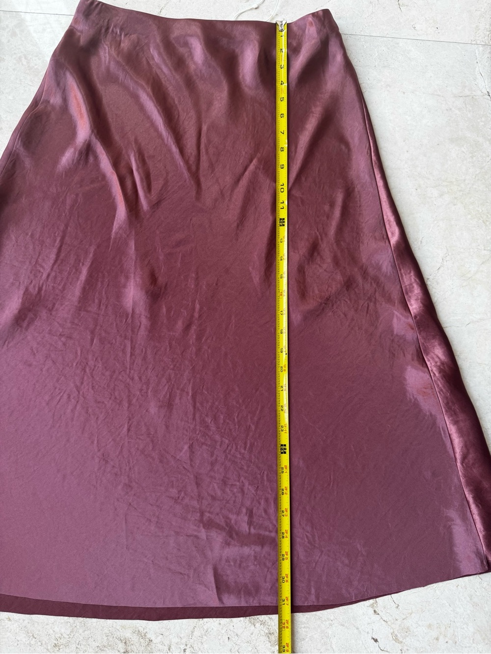 Vince Satin Midi Slip Skirt in Dusty Rose size S - Picture 9 of 14